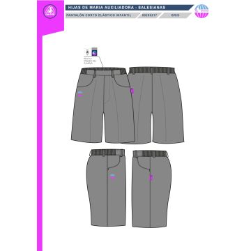 PANT.CORTO ELÁSTICO INFANTIL
